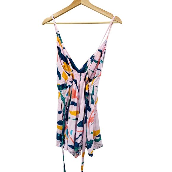 Maaji Floral Colorful Tie Waist Romper - Picture 3 of 6